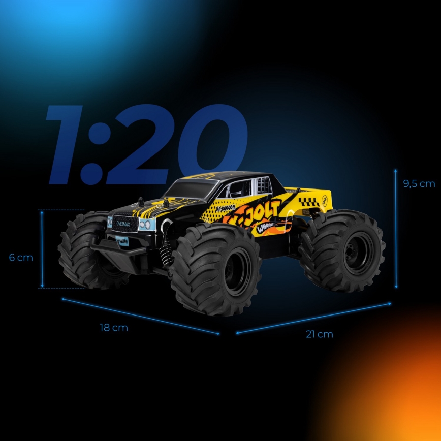 Overmax - voiture radiocommandée X-JOLT 1000 mAh noir/jaune