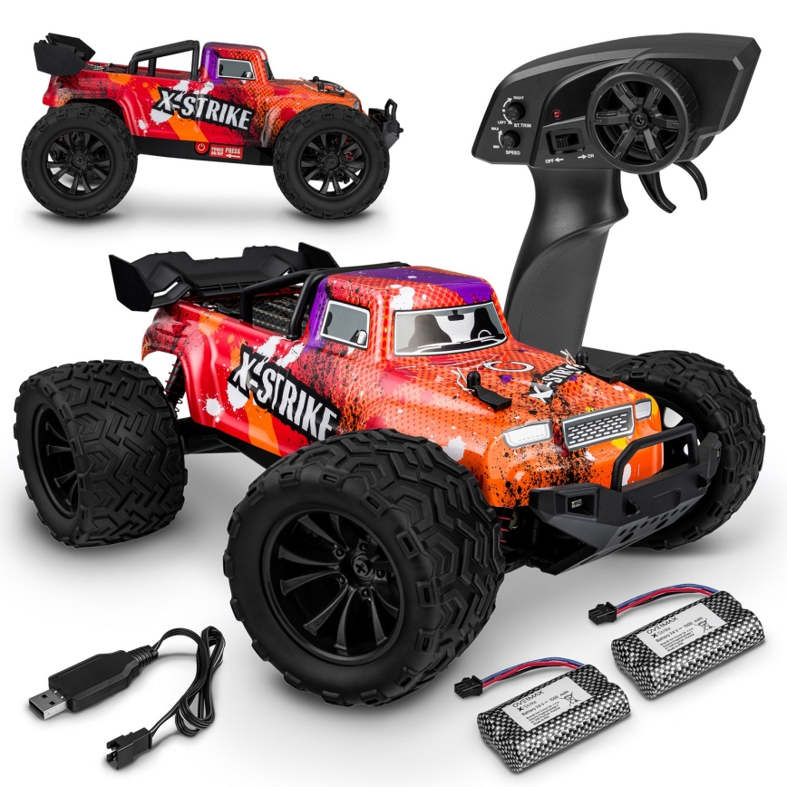 Overmax - voiture radiocommandée X-STRIKE 3000 mAh noir/orange