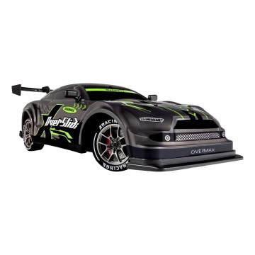 Overmax - Voiture RC de drift télécommandée X-OVERSLIDE 1000 mAh, noire/verte/bleue/rouge