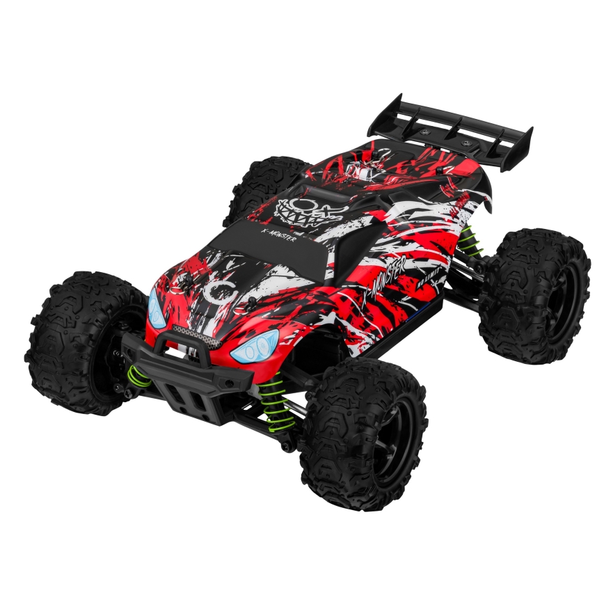 Overmax - voiture radiocommandée 2 en 1 X-MONSTER 3.5 1700 mAh noir/rouge/vert