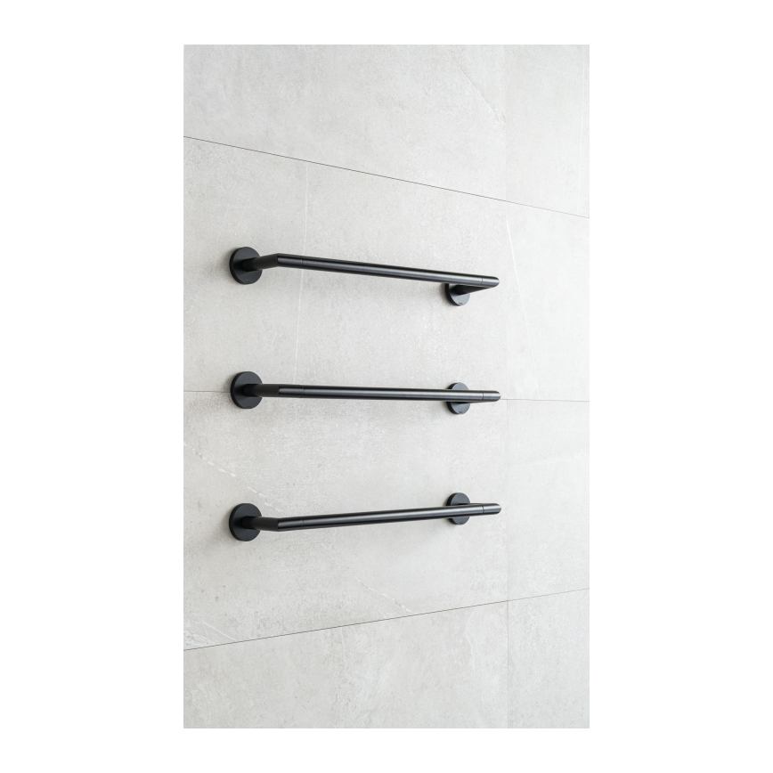 P.M.H. IN1B-R - Sèche-serviettes électrique INGA 17W/230V 85,9 cm IP44 droit/noir