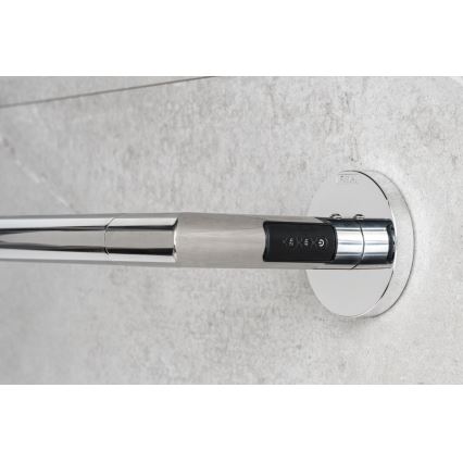 P.M.H. IN1SS-L - Sèche-serviettes électrique INGA 17W/230V 85,9 cm IP44 gauche/acier inoxydable poli