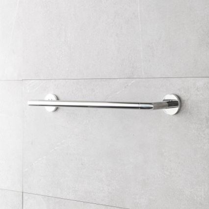 P.M.H. IN1SS-R - Sèche-serviettes électrique INGA 17 W/230 V, 85,9 cm, IP44, côté droit, acier inoxydable poli