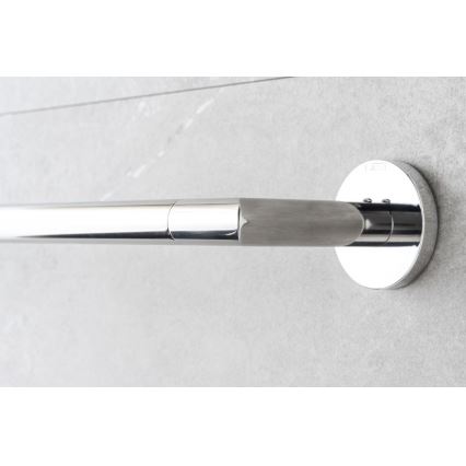 P.M.H. IN1SS-R - Sèche-serviettes électrique INGA 17 W/230 V, 85,9 cm, IP44, côté droit, acier inoxydable poli