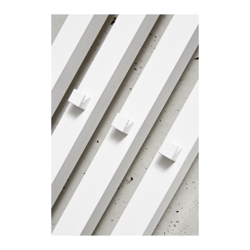 P.M.H. P2W/4 - Radiateur sèche-serviettes en échelle pour salle de bains PLUTO 406 W 150 cm blanc