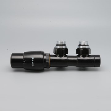 P.M.H. TERM-LB-EK - Robinet thermostatique avec tête TERM, version gauche / finition noire