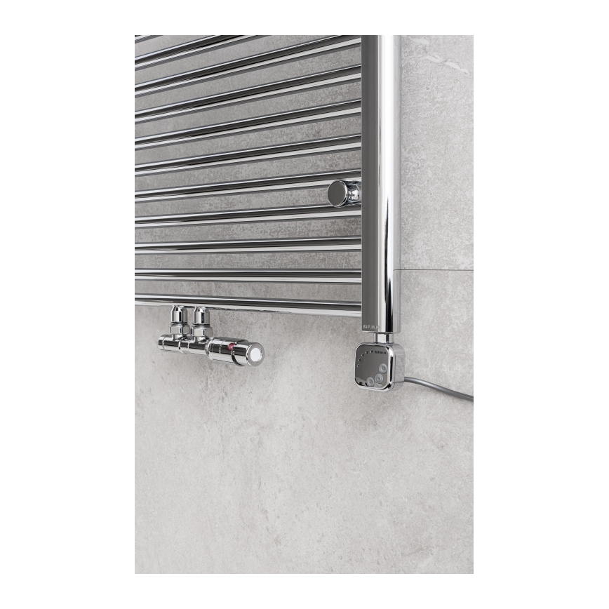 P.M.H. TERM-RC-EK - Robinet thermostatique TERM, version droite, finition chrome brillant
