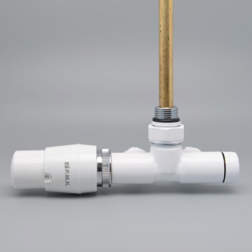 P.M.H. UNIKO-LW-EK - Robinet avec tête thermostatique UNIKO gauche/blanc