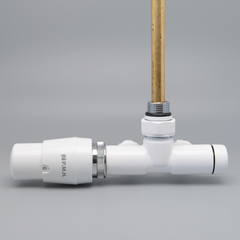 P.M.H. UNIKO-LW-EK - Robinet avec tête thermostatique UNIKO gauche/blanc