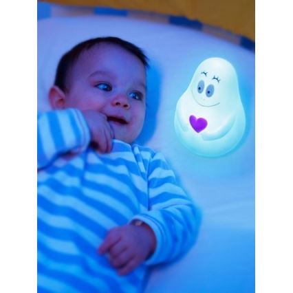 PABOBO - Lampe de table LED enfant Lumilove BARBAPAPA bleu