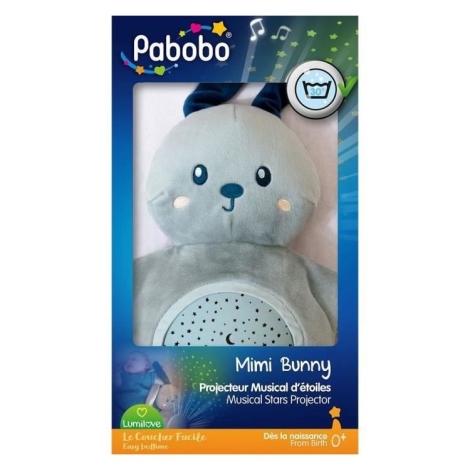 PABOBO - Projecteur avec mélodie STAR 3xAA bleu