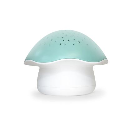 PABOBO - Projecteur avec une mélodie STAR MUSHROOM 3xAA bleu
