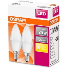 PACK 2x Ampoule LED B25 E14/3,2W/230V 2700K - Osram