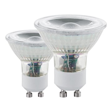 PACK 2x Ampoule LED GU10/3,4W 3000K - Eglo 11475