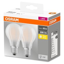 PACK 2x Ampoule LED VINTAGE A60 E27/6,5W/230V 2700K - Osram