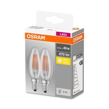 PACK 2x Ampoule LED VINTAGE B40 E14/4W/230V 2700K - Osram
