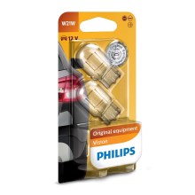 PACK 2x Ampoule pour voiture Philips VISION 12065B2 W21W W3x16d/21W/12V
