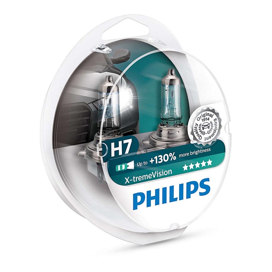 PACK 2x Ampoule pour voiture Philips X-TREMEVISION 12972XV+S2 H7 PX26d/55W/12V