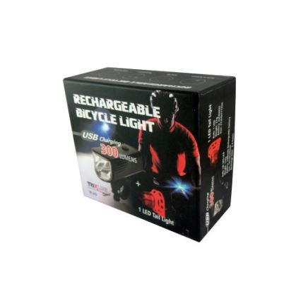 PACK 2x Lampe de vélo LED rechargeable LED/5W/USB IP44