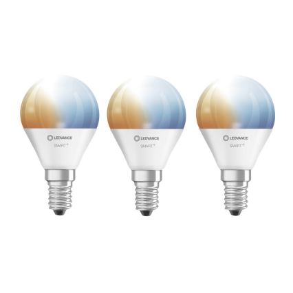 PACK 3x Ampoule à intensité variable LED SMART+ E14/5W/230V 2700K-6500K Wi-Fi - Ledvance