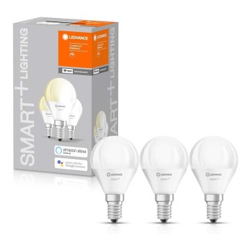 PACK 3x Ampoule à intensité variable LED SMART+ E14/5W/230V 2700K Wi-Fi - Ledvance
