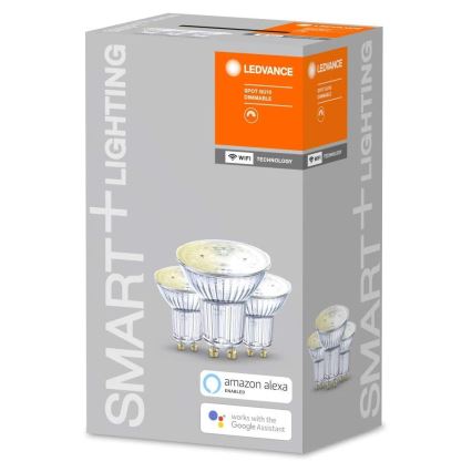 PACK 3x Ampoule à intensité variable LED SMART+ GU10/5W/230V 2700K Wi-Fi - Ledvance