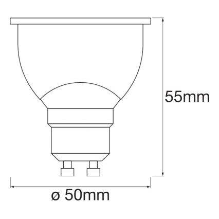 PACK 3x Ampoule à intensité variable LED SMART+ GU10/5W/230V 2700K Wi-Fi - Ledvance