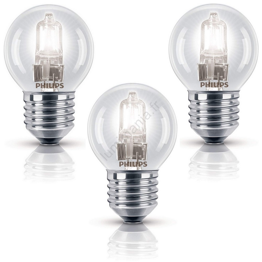 PACK 3x Ampoule halogène à intensité modulable Philips E14/18W/230V Lumimania