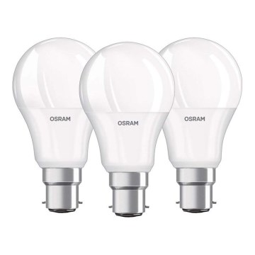 PACK 3x Ampoule LED B22d/8,5W/230V 4000K - Osram