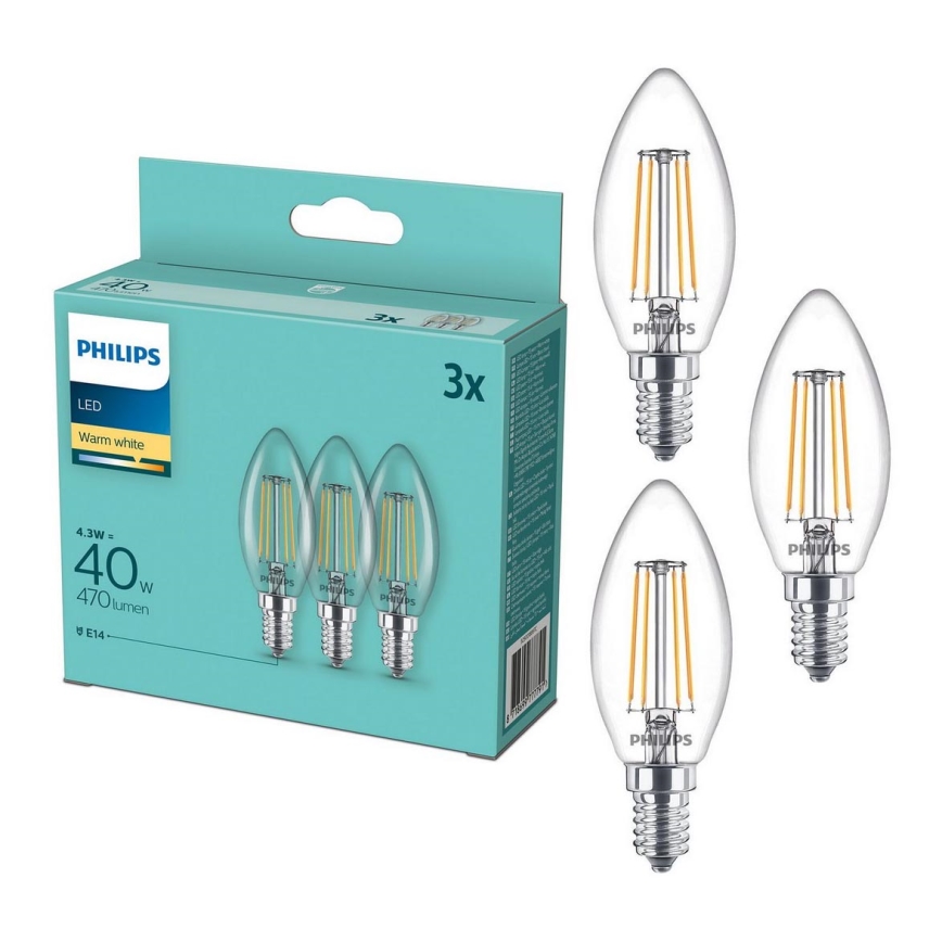 Pack de 2 ampoules LED sphériques E14 Hue - Blanc