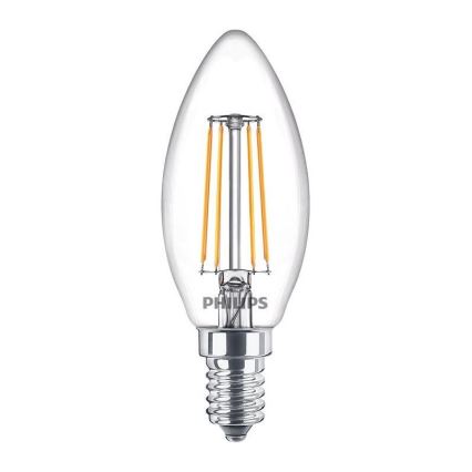 PACK 3x Ampoule LED Philips B35 E14/4,3W/230V 2700K