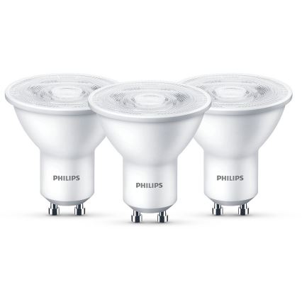 PACK 3x Ampoule LED Philips GU10/4,7W/230V