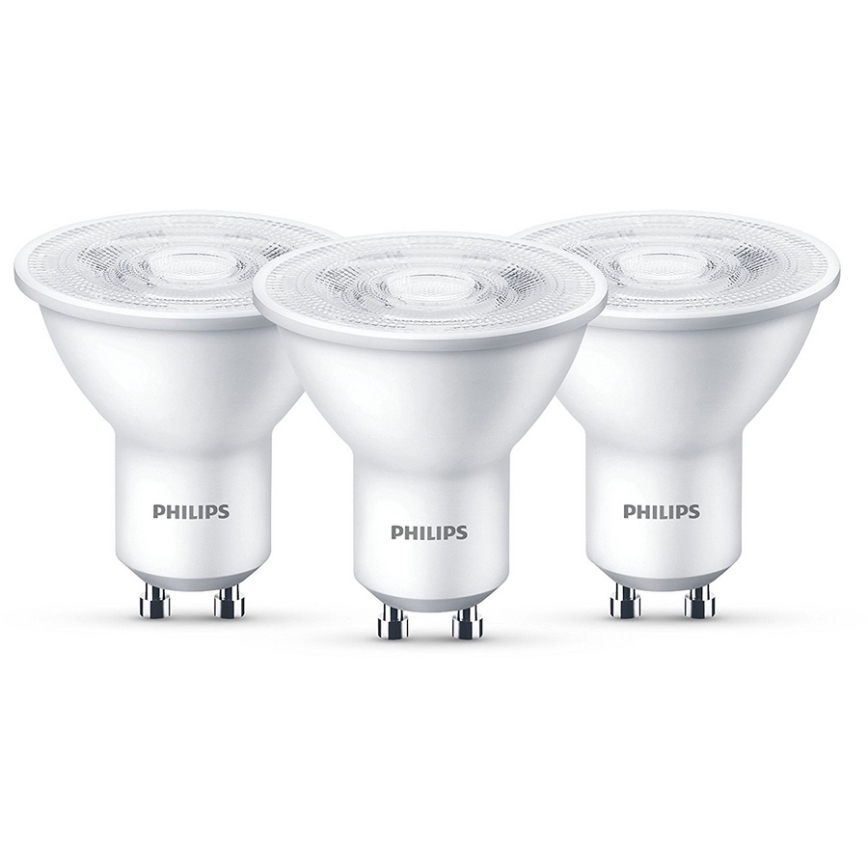 PACK 3x Ampoule LED Philips GU10/4,7W/230V