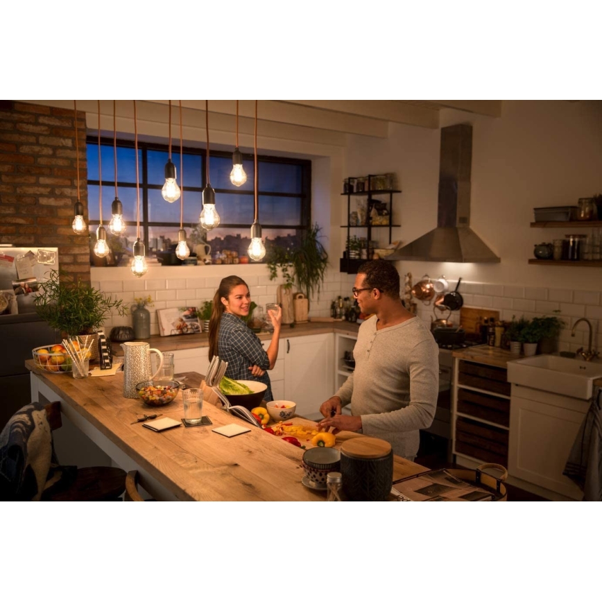 PACK 3x Ampoule LED Philips VINTAGE E27/7W/230V 2700K