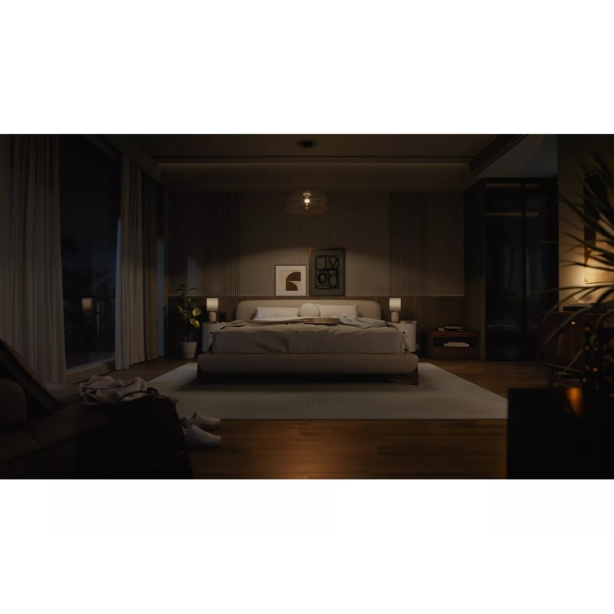 Pack de 2 ampoules LED dimmables Philips Hue WHITE AMBIANCE, culot E27, 6W, 230V, 1000-20000K