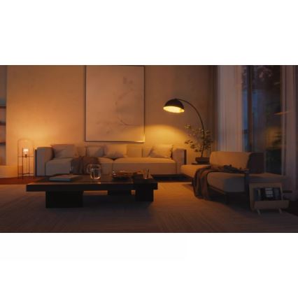 Pack de 2 ampoules LED dimmables Philips Hue WHITE AMBIANCE, culot E27, 6W, 230V, 1000-20000K