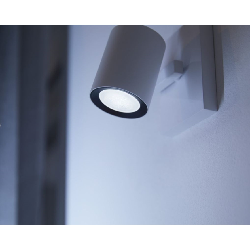 Lot de 2 ampoules LED dimmables Philips Hue White Ambiance GU10 4,2 W 230 V 2200–6500 K + pont Hue