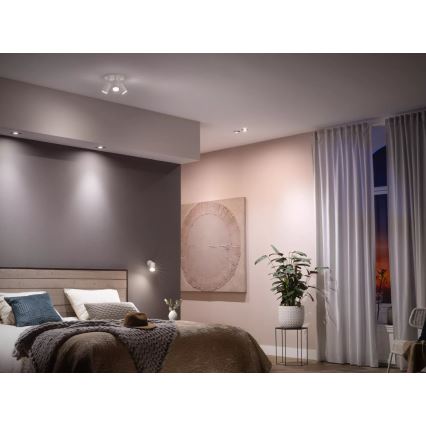 Lot de 2 ampoules LED dimmables Philips Hue White Ambiance GU10 4,2 W 230 V 2200–6500 K + pont Hue