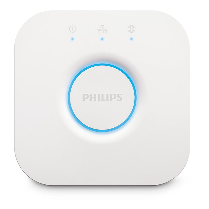 Lot de 2 ampoules LED dimmables Philips Hue White Ambiance GU10 4,2 W 230 V 2200–6500 K + pont Hue
