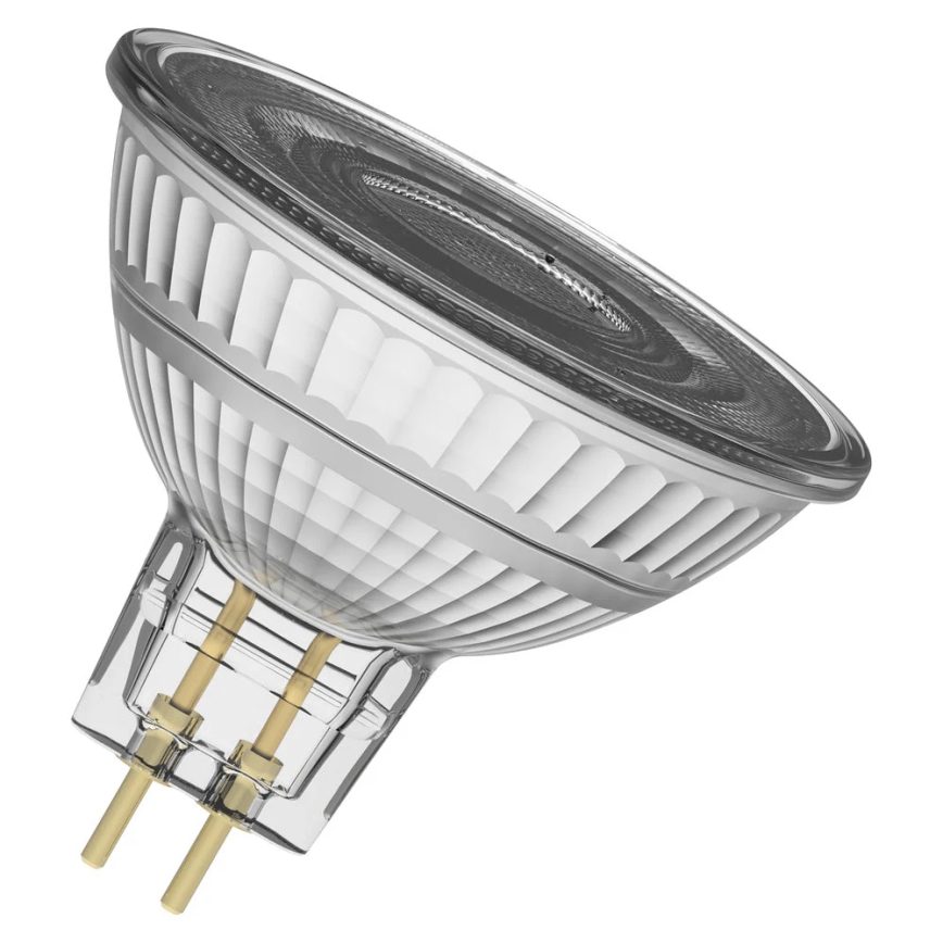 Lot de 2 ampoules spot LED dimmables MR16 GU5,3/5W/12V 2700K 36° IRC 90 - Osram