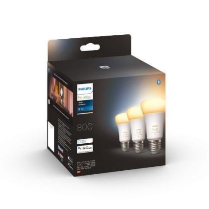 Pack de 3 ampoules LED dimmables Philips Hue WHITE AMBIANCE A60 E27/6W/230V 2200-6500K