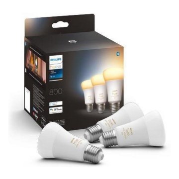 Pack de 3 ampoules LED dimmables Philips Hue WHITE AMBIANCE A60 E27/6W/230V 2200-6500K