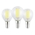 Pack de 3 ampoules LED P45 E14 2,2 W 230 V 2700 K - Eglo 110441
