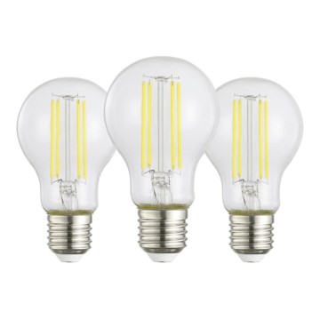 Pack de 3 ampoules LED Vintage A60, culot E27, 3,8 W, 230 V, 2700 K - Eglo 110437