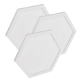 Pack de 3 panneaux LED RGBIC+CCT dimmables - module d'extension LED/1,8W/230V Wi-Fi Tuya