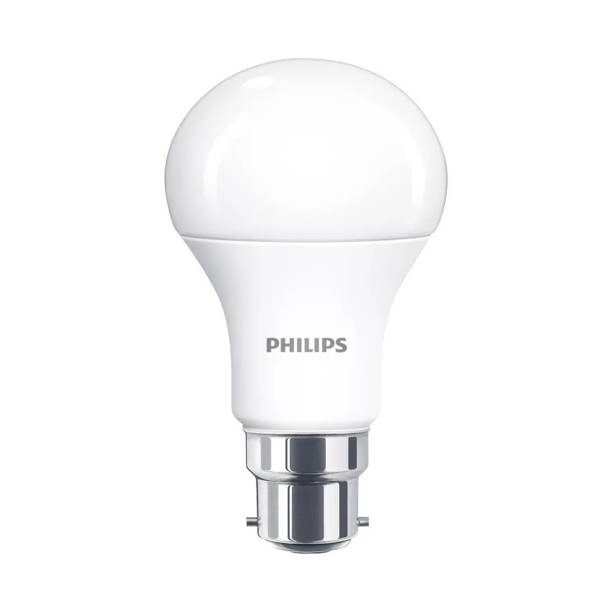 Pack de 6 ampoules LED Philips A60 à culot B22, 13 W, 230 V, 2700 K