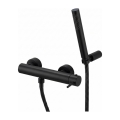Paffoni - Ensemble de douche LIGHT avec mitigeur noir mat