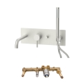 Paffoni - Ensemble pour baignoire LIGHT, chrome mat