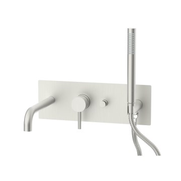 Paffoni - Ensemble pour baignoire LIGHT, chrome mat