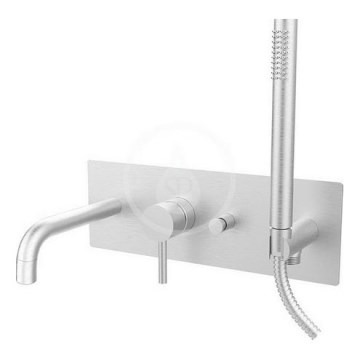 Paffoni - Ensemble pour baignoire LIGHT, finition chrome mat